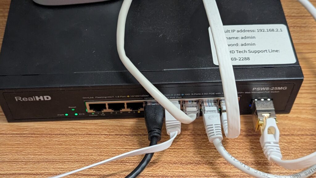 SPF and wire on switch